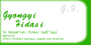 gyongyi hidasi business card